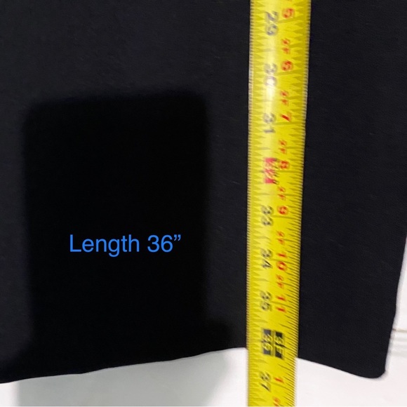 Kasper Elegant Evening Dress Classic Knee Length Sleeveless Studs 12P Black Goth - Picture 13 of 13